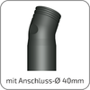 Anschluss fr 40mm Schlauch